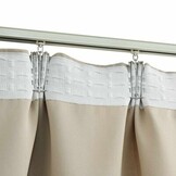 vidaXL Verduisterende Gordijnen met Haken (2 st.) - Beige - 39% Korting!