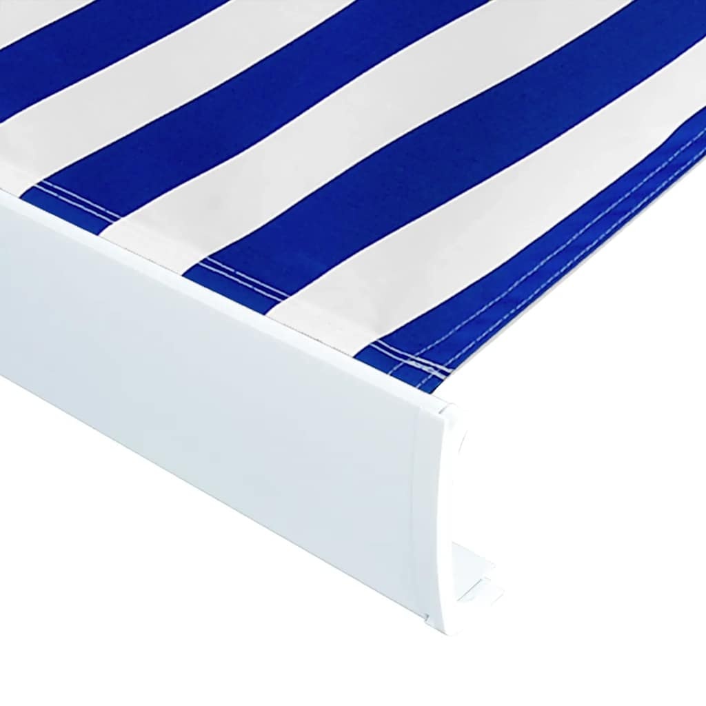 VidaXL Luifeldoek 350x250 cm Blauw/Wit - 29% Korting!