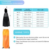 Zwarte Snorkelvinnen Volwassen - 47% Korting