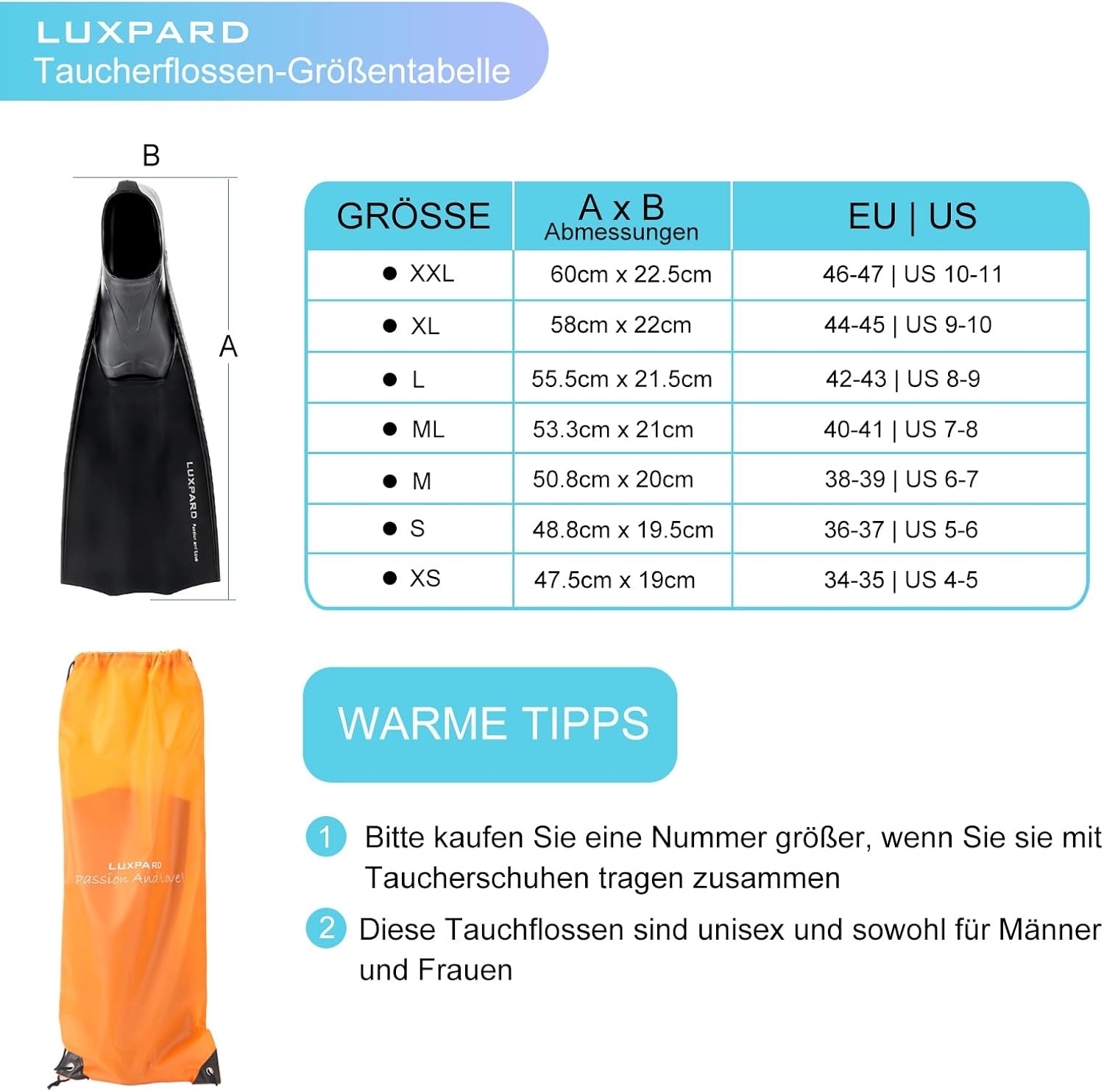 Zwarte Snorkelvinnen Volwassen - 47% Korting