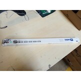 Plisségordijn zonder boren klembevestiging lichtdoorlatend zicht- en zonwering wit 70x130 cm (BxH) 100% polyester