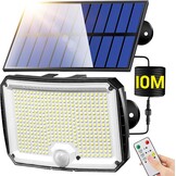 Zonne-buitenlamp met Bewegingssensor & 10m Kabel | 37% Korting