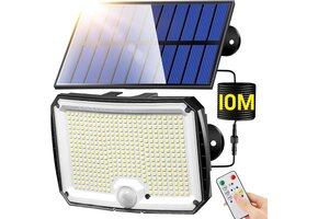 Zonne-buitenlamp met Bewegingssensor & 10m Kabel | 37% Korting