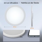 Dimbare LED Plafondlamp met Nachtlamp, Ø40cm, 33W, App/Afstandsbediening
