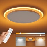 Dimbare LED Plafondlamp met Nachtlamp, Ø40cm, 33W, App/Afstandsbediening