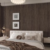 Zelfklevende Houtnerf Folie Beuken Donkerbruin | 80x400 cm | 73% Korting