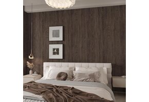 Zelfklevende Houtnerf Folie - 80x400cm Donkerbruin - 61% Korting!