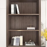Zelfklevende Houtnerf Folie Beuken Donkerbruin | 80x400 cm | 73% Korting