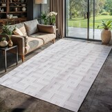 Vloerkleed Crème 120x170cm - Labyrint Boho Design (47% Korting)