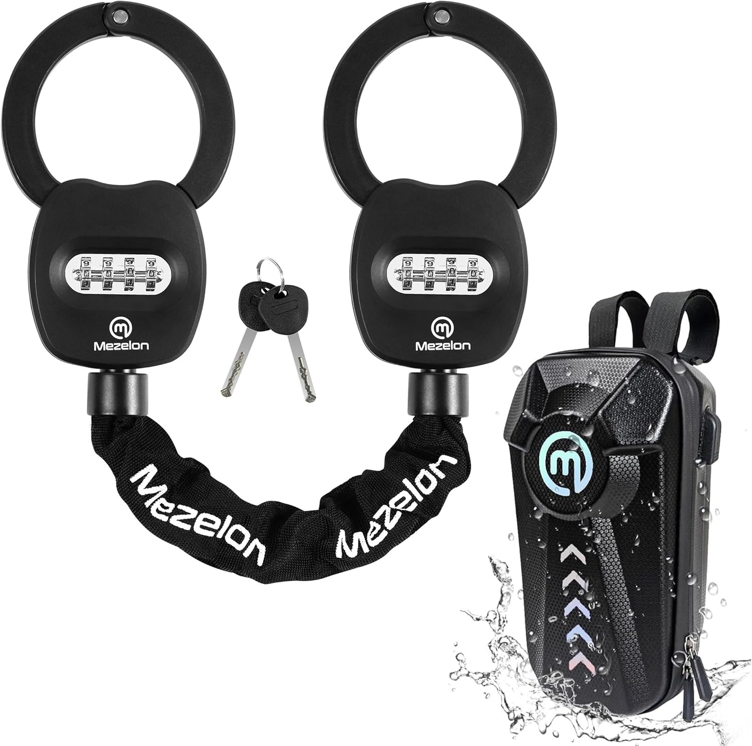 E-scooterslot Cijferslot 4-cijferig + Waterdichte Tas - 36% Korting