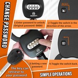 E-scooterslot Cijferslot 4-cijferig + Waterdichte Tas - 36% Korting