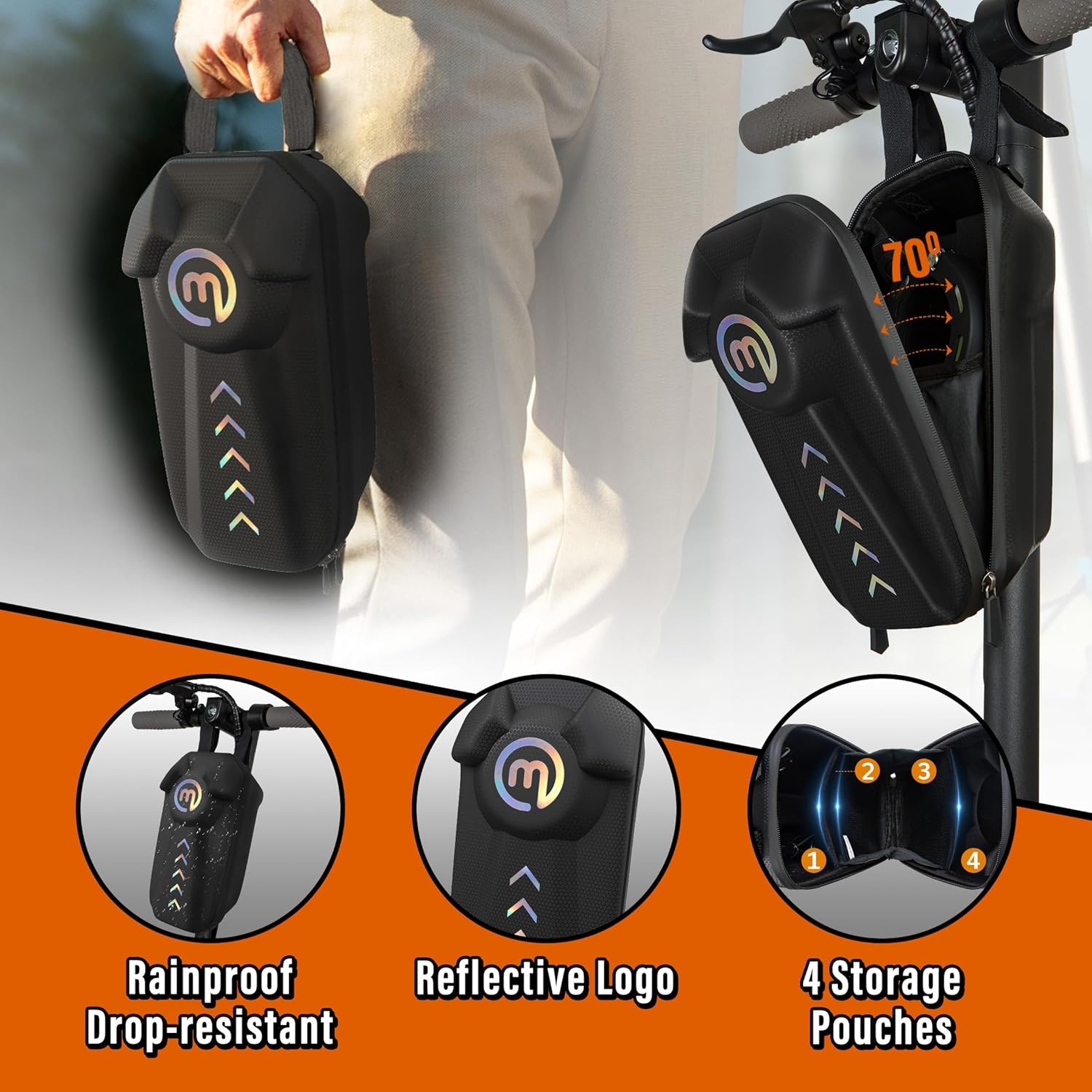 E-scooterslot Cijferslot 4-cijferig + Waterdichte Tas - 36% Korting