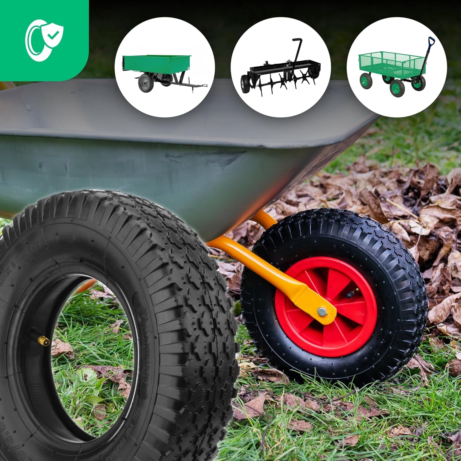 Kruiwagenband 3.50-6 met Binnenband | 34% Korting