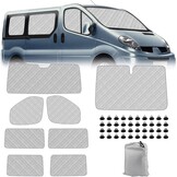 8-delige Autozonnescherm Set voor Renault Trafic/Opel Vivaro SWB (2001-2014) - 64% Korting