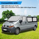 8-delige Autozonnescherm Set voor Renault Trafic/Opel Vivaro SWB (2001-2014) - 64% Korting