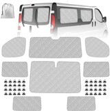 8-delige Autozonnescherm Set voor Renault Trafic/Opel Vivaro SWB (2001-2014) - 64% Korting