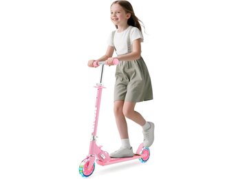 Opvouwbare Kinderstep 3-5 Jaar - LED Wielen & Verstelbaar Stuur (39% Korting)