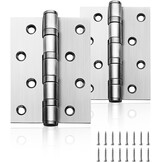 42% Korting! RVS Deurscharnieren Zilver - Heavy Duty 45kg (1 Paar)