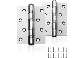 42% Korting! RVS Deurscharnieren Zilver - Heavy Duty 45kg (1 Paar)