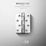 42% Korting! RVS Deurscharnieren Zilver - Heavy Duty 45kg (1 Paar)