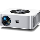 HORLAT Smart 4K Beamer, 28000 Lumen Thuisbioscoop With WiFi 6 Bluetooth for Outdoor, Auto/4P Trapeziumcorrectie, 50% Zoom, Android Projector for Smartphone/TV-Stick