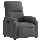 vidaXL Fauteuil Verstelbaar Microvezel Donkergrijs | 47% Korting