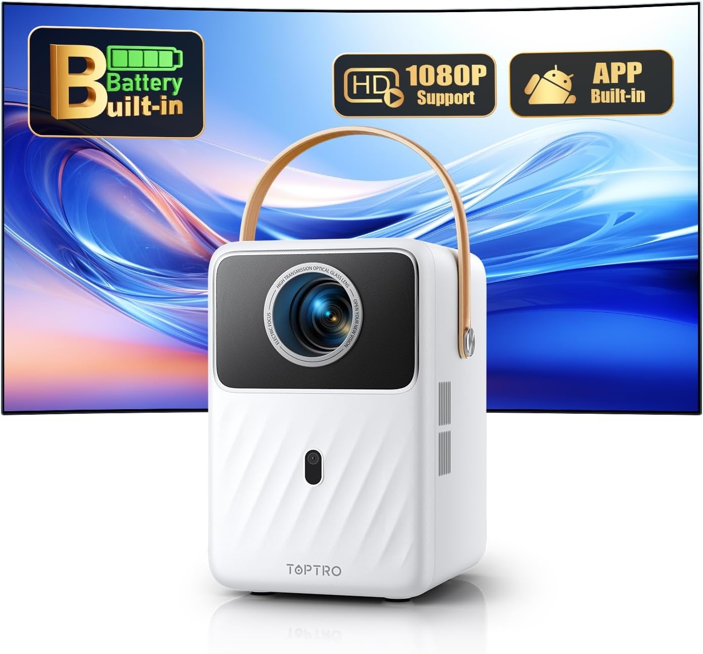 Draagbare Full HD Projector met Batterij (54% Korting!)