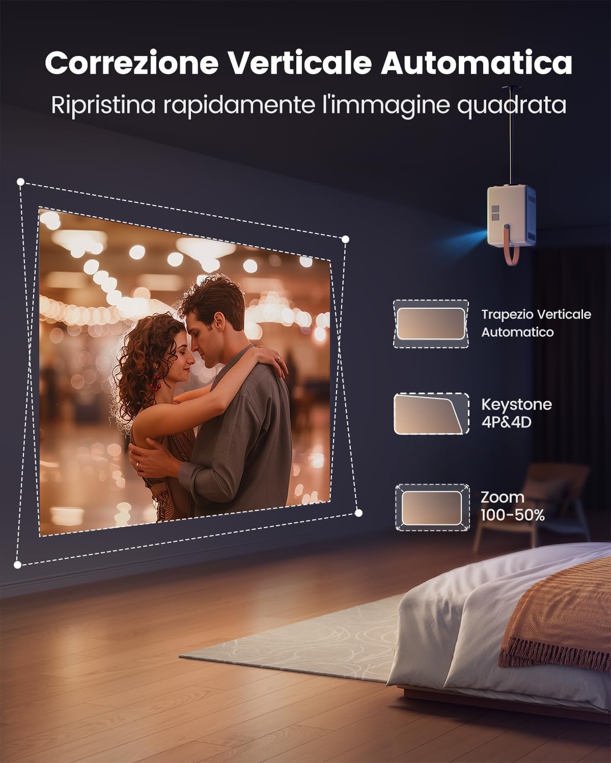 Draagbare Full HD Projector met Batterij (54% Korting!)