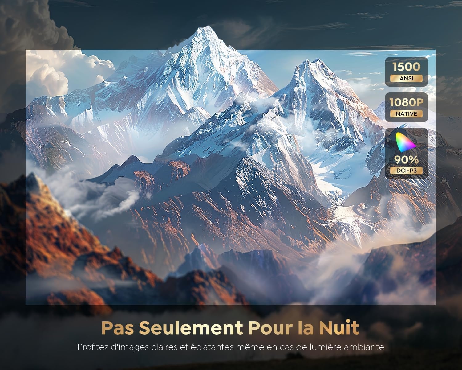 Smart Beamer Zwart 4K: 55% Korting!