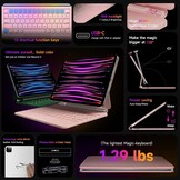 Hoes met Toetsenbord & Trackpad voor iPad Air/Pro 11" - Zwart (42% Korting)