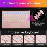 Hoes met Toetsenbord & Trackpad voor iPad Air/Pro 11" - Zwart (42% Korting)