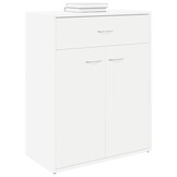 vidaXL Dressoir 60x30x75 cm bewerkt hout wit