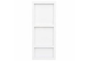 Douchenis hoogglans wit met 3 vakken (41x99x9 cm) - 86% korting!
