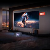 CASIRIS Omnistar Beamerset met 100 inch scherm, 1500 ANSI, autofocus, 1080p Full HD met 4K-ondersteuning, 5G WiFi Bluetooth-projector voor thuisbioscoop, outdoor, kantoor