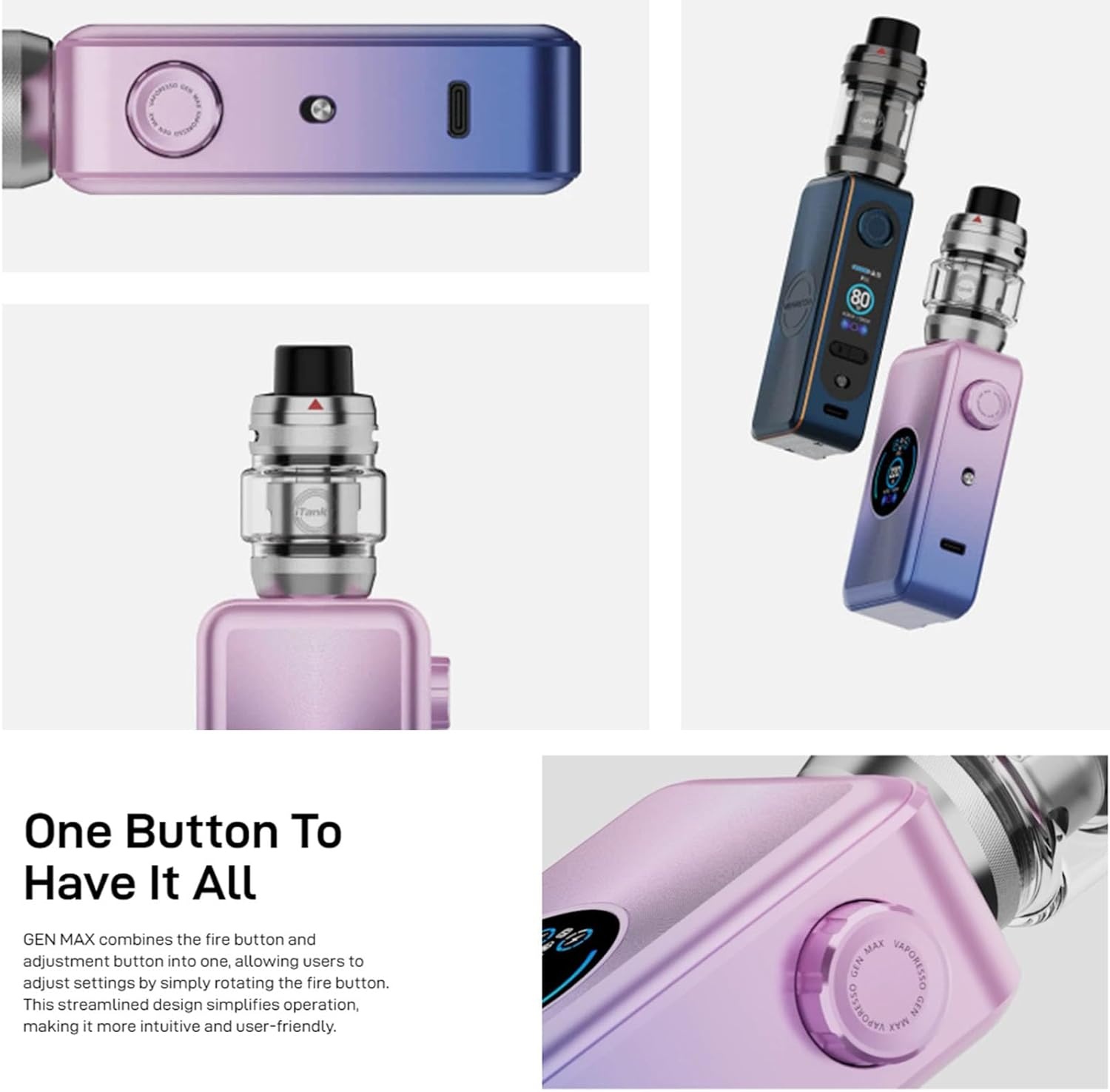 Vaporesso GEN MAX Kit 220W | Geretourneerd | 29% Korting
