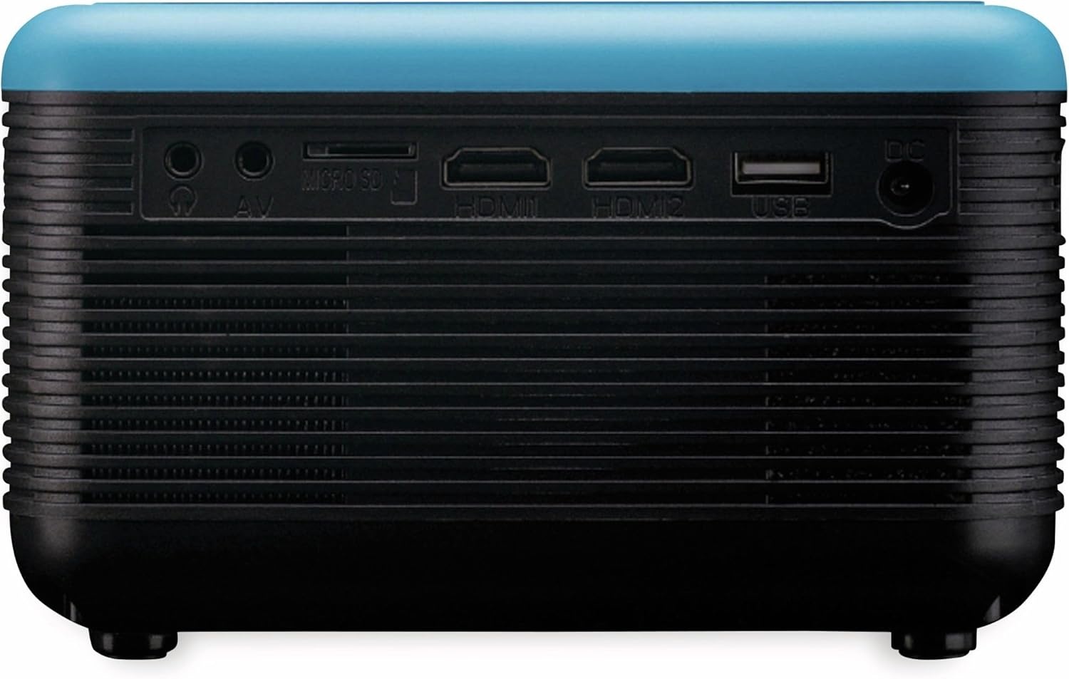 Lenco LPJ-500 - Bluetooth beamer - Mini Beamer - DVD speler - 2800 lumen - 30.000 uur levensduur - Full HD - Bluetooth 5.0-2 x HDMI - USB - SD - AV-in - VGA - blauw