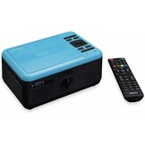 Lenco LPJ-500 - Bluetooth beamer - Mini Beamer - DVD speler - 2800 lumen - 30.000 uur levensduur - Full HD - Bluetooth 5.0-2 x HDMI - USB - SD - AV-in - VGA - blauw