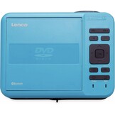 Lenco LPJ-500 - Bluetooth beamer - Mini Beamer - DVD speler - 2800 lumen - 30.000 uur levensduur - Full HD - Bluetooth 5.0-2 x HDMI - USB - SD - AV-in - VGA - blauw