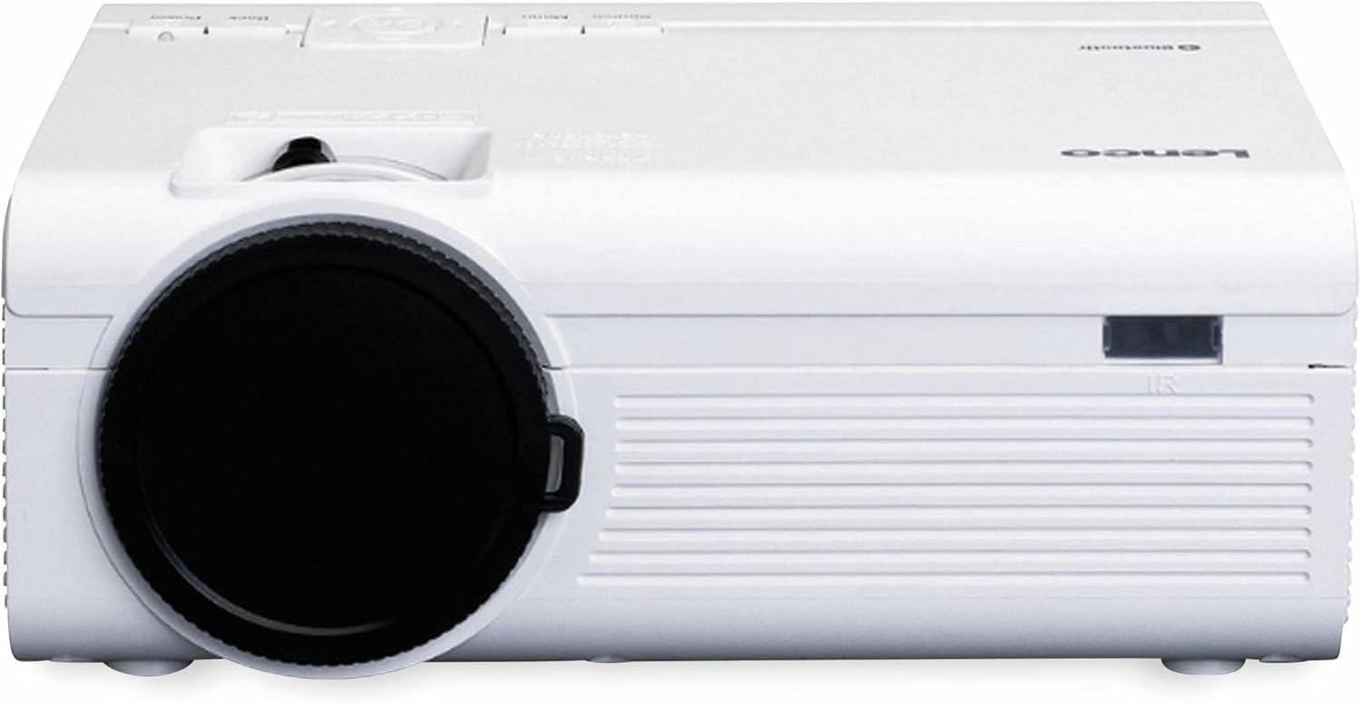 Lenco LPJ-500 - Bluetooth beamer - Mini Beamer - DVD speler - 2800 lumen - 30.000 uur levensduur - Full HD - Bluetooth 5.0-2 x HDMI - USB - SD - AV-in - VGA - blauw