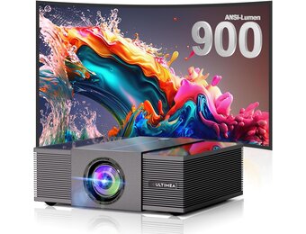 ULTIMEA Native Full HD 1080p beamer, 4K-projector, ondersteunt 900 ANSI, objectvermijding, automatische focus/keystone in 6D, wifi-bluetooth-overheadprojector voor iOS/Android/tv-stick