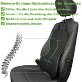 Ergonomisch Lendensteunkussen van Memoryschuim voor Autostoelen - Rugondersteuning met Ademende Meshhoes