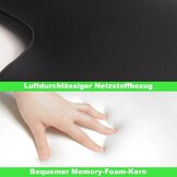 Ergonomisch Lendensteunkussen van Memoryschuim voor Autostoelen - Rugondersteuning met Ademende Meshhoes