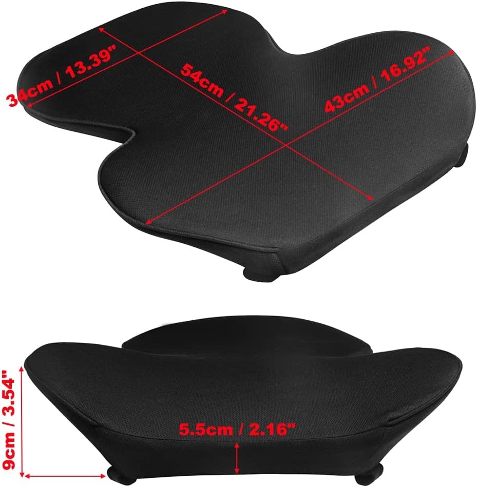 Ergonomisch Lendensteunkussen van Memoryschuim voor Autostoelen - Rugondersteuning met Ademende Meshhoes