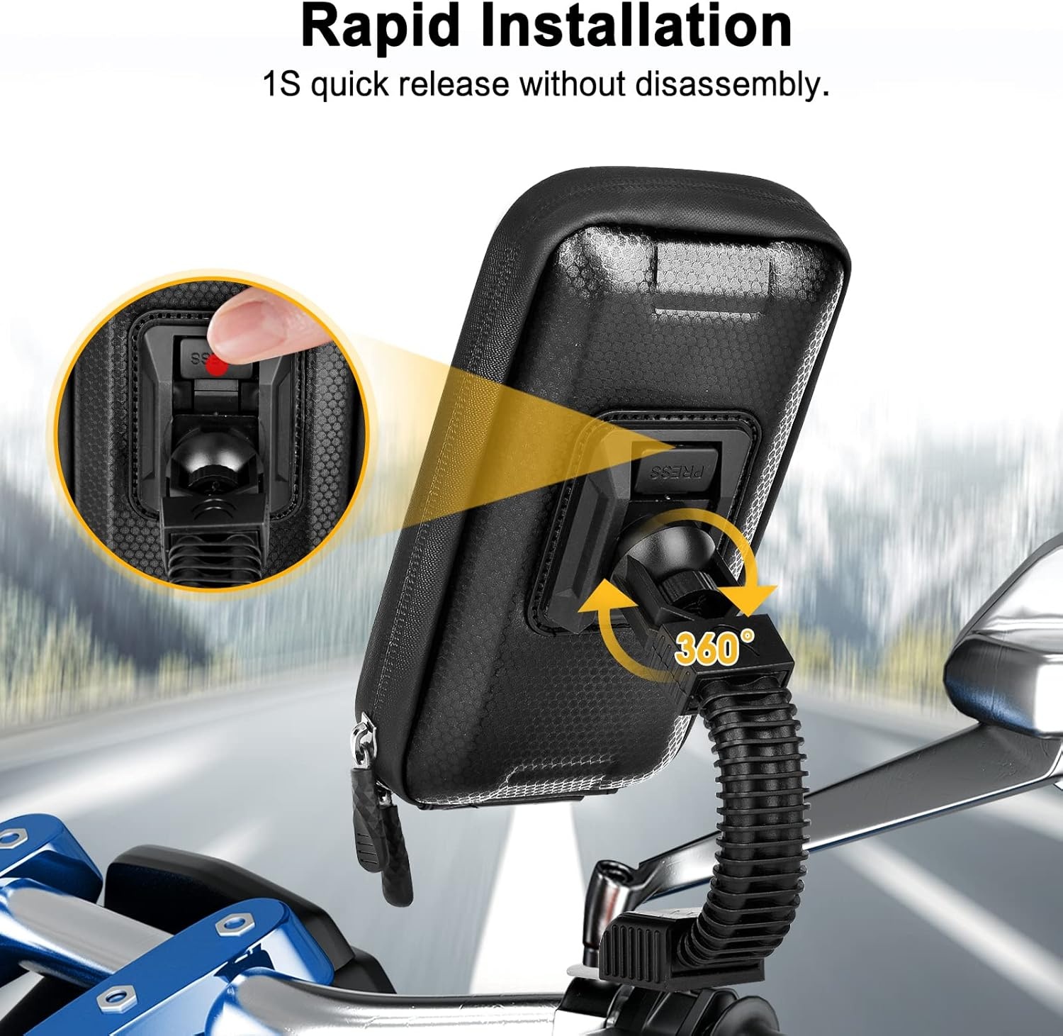 Waterdichte Telefoonhouder Motor 48% Korting - 6,7" Smartphones