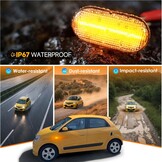 NSLUMO 2 stuks heldere lens, led-zijmarkeringslichten, knipperlichten voor R/enault N/issan Interstar O/pel