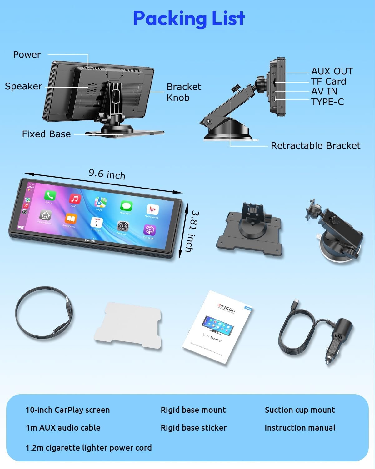 Draadloos CarPlay/Android Auto Scherm 10.26" - Nu met 29% Korting!