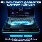 KLIM Turbofrost Laptop Koeler - Zwart - Voor 17 inch Laptops