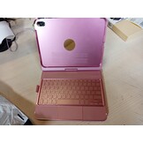 iPad Toetsenbordhoes 10.9 inch (10e generatie) 2022 met 10-kleurige achtergrondverlichting, 360° draaibaar, penhouder en Spaanse indeling