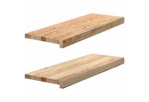 2x Massief Eikenhouten Vensterbanken Onbehandeld 70x25cm met 51% Korting