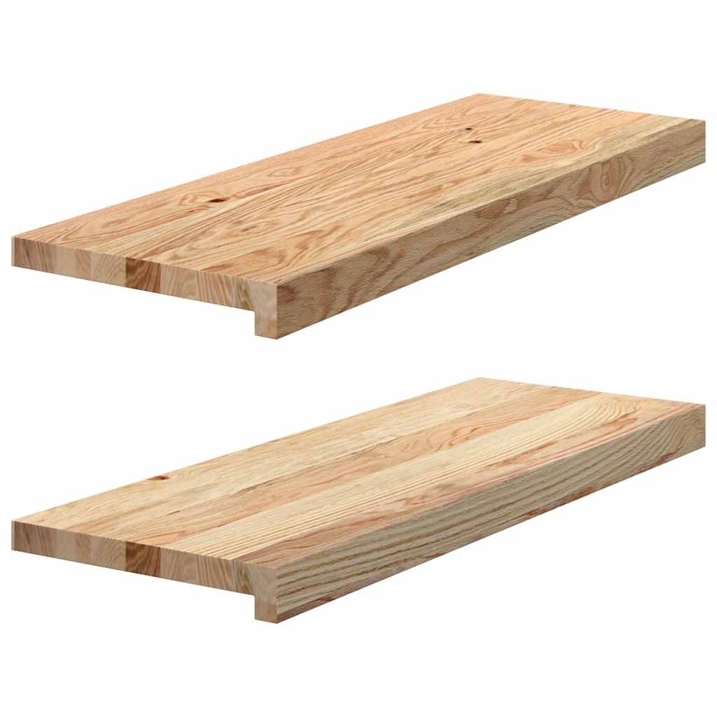 vidaXL Massief Eiken Vensterbanken 2 st. - 70x25x2 cm (56% Korting)